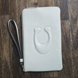 Coach Wristlet with Embossed Logo
